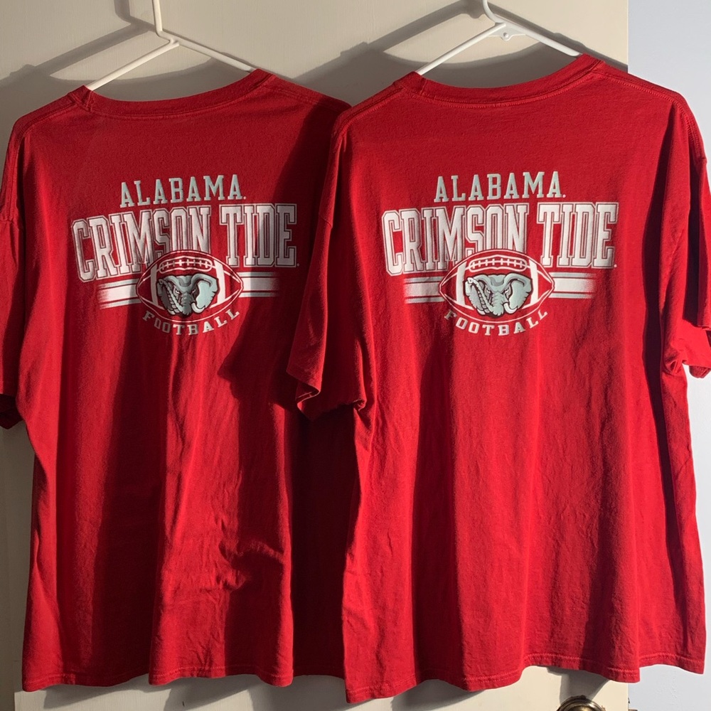 Hanes “Alabama Crimson Tide” Short Sleeve Tees (2) EUC